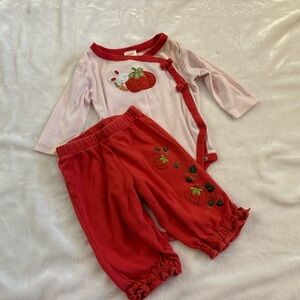 Gymboree tomato pant set